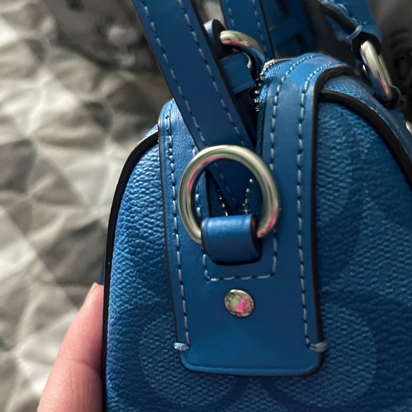 Coach Vibrant Blue Mini Bag - Picture 9 of 13